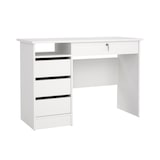 thumbnail of WellHome - Mesa de Escritorio con 4 Cajones en color Blanco 110 x 49 x 76 cm - Duero White