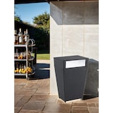 thumbnail of METRO PROFESSIONAL Cestino per rifiuti Barbados, polyrattan, 40 x 53 x 83 cm, 46 L, nero