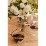 thumbnail of Dekantierente Dekanter Karaffe Daisy, edel versilberte Elemente, Höhe 26 cm, Füllmenge 0,9 Liter