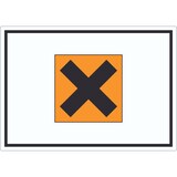 thumbnail of Aufkleber Gefahrensymbol Gesundheitsschädlich Symbol Kreuz A0 (841x1189mm)