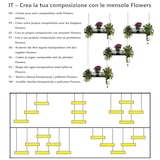 thumbnail of FLOWERS 115 cm PRETO (NERO) Prateleira de Teto Suspensa com Correntes, Ideal como Suporte para Flores, Design de Casa Yelloo