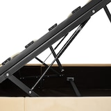 thumbnail of tectake Gestoffeerd bed met LED-strips & opbergruimte - beige, 120 x 200 cm - 405974