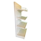 thumbnail of EUROP'METAL Meuble  fruits / légumes SUITE Blanc H.227xP.60xL.100cm Base + 3 Tablettes supérieures avec grilles et porte étiquettes MFL3