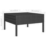 thumbnail of vidaXL 12-tlg. Garten-Lounge-Set mit Auflagen Poly Rattan Schwarz