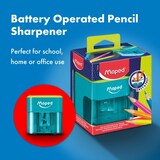 thumbnail of Taille-crayon électrique, turquoise/vert pomme