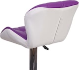 thumbnail of Décoshop26 - 2x Barhocker Tresenstühle höhenverstellbar lila Kunststoff verchromtes Stahlgestell 04_0000118
