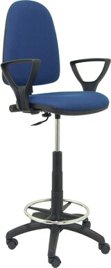 thumbnail of Banquinho de banquinho ayna com mecanismo de contato permanente e resepiés anel de tecido azul marinho (braços fixos incluídos)