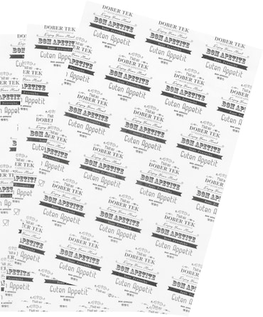 Resma Papel Branco Vegetal 25X35 35GR 1000uni/emb. Bom Apetite