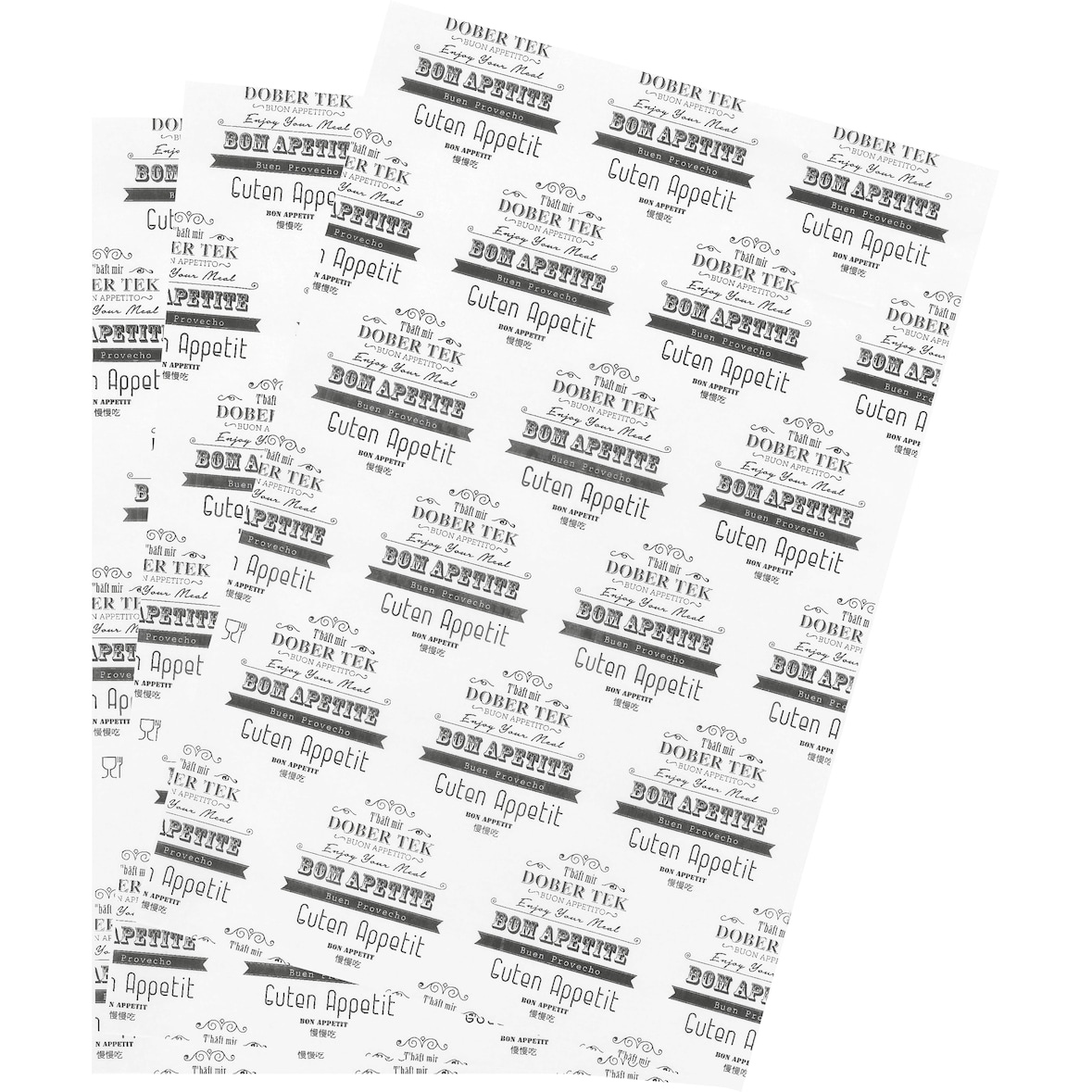 Resma Papel Branco Vegetal 25X35 35GR 1000uni/emb. Bom Apetite