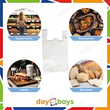 thumbnail of DayBays 2000 Stk. Hemdchentragetaschen 30+18x55 cm HDPE weiß geblockt, reissfest