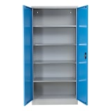 thumbnail of PROREGAL Stahlschrank BEE mit 6 lackierten Fachböden | HxBxT 195x92x60cm | Grau-Hellblau | Werkstattschrank Werkzeugschrank Aktenschrank