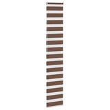 thumbnail of vidaXL Doppelrollo Braun 45x200 cm Stoffbreite 40,9 cm Polyester