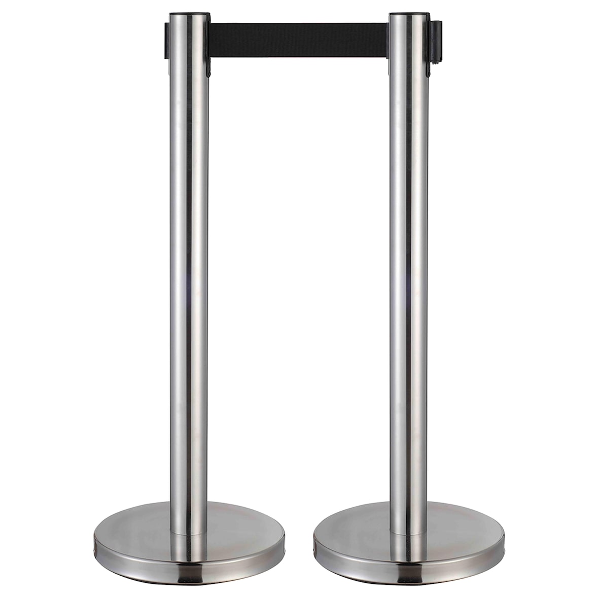 Poteaux de guidage enrouleur chromé