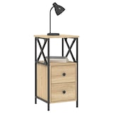 thumbnail of Table de chevet chêne sonoma 34x35,5x70 cm bois d'ingénierie – Modèle Ligne Pure