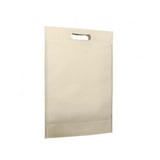 thumbnail of MONOUSO - Vliesstofftasche Gestanzten Griffen Creme 30+10x40cm (200 Stück)