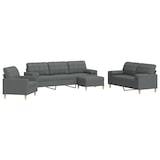 thumbnail of Ensemble de canapés 4 pcs repose-pied et coussins décoratifs Modèle Sésame