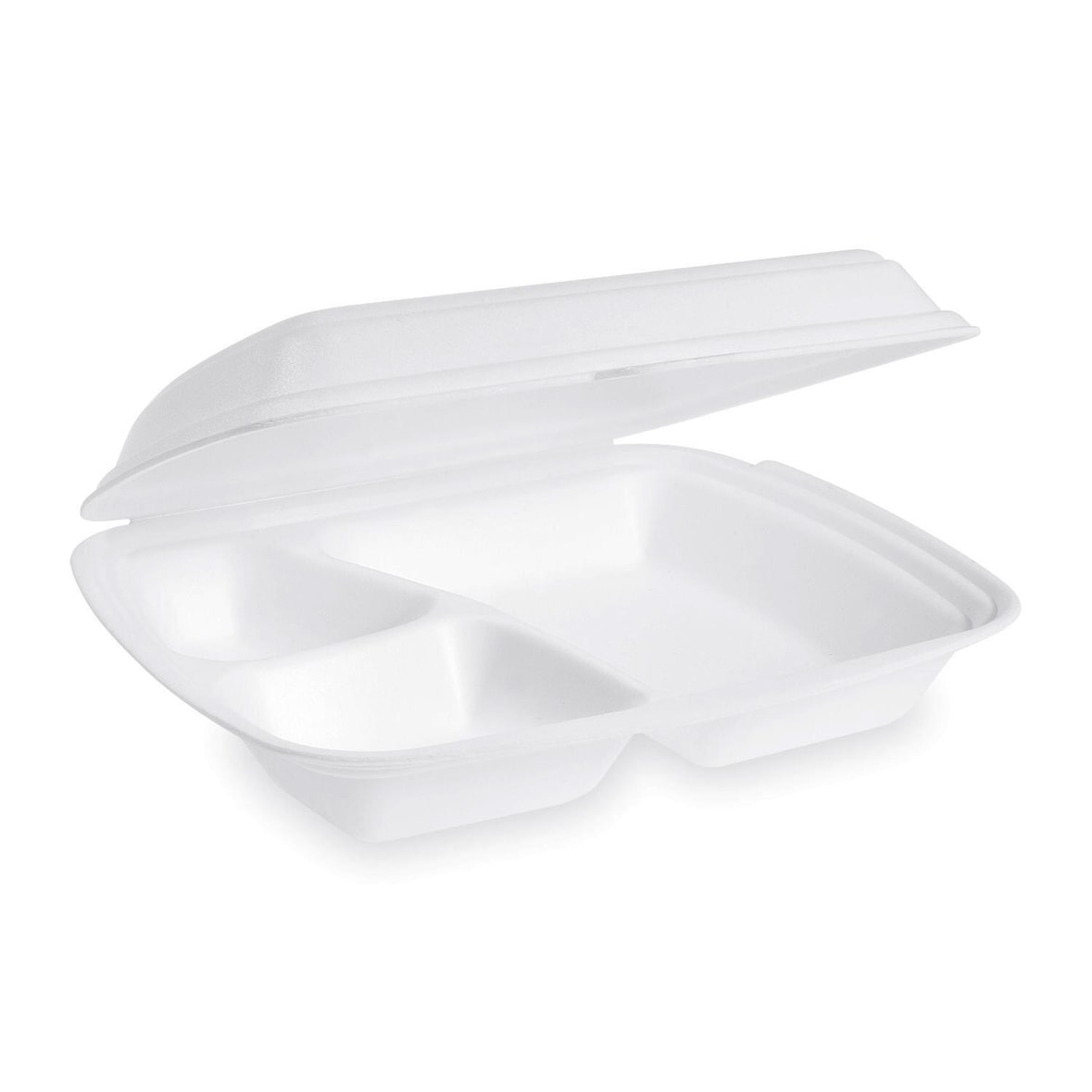 25x Menüboxen Klappbox 240x200x69mm geschäumt 3-geteilt