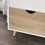 thumbnail of Armadio a Due Ante in Legno con 1 Ripiano e 2 Cassetti, Bianco