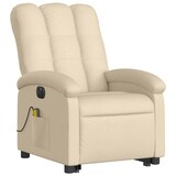 thumbnail of vidaXL Elektrischer Massagesessel mit Aufstehhilfe Creme Stoff