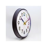 thumbnail of Nextime Reloj de pared Peter con armazón de plástico negro - 26 cm de diámetro