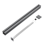 thumbnail of Helloshop26 - Lot de 24 clôtures de jardin brise-vue avec 4 poteaux planches bois composite wpc 165x466cm gris  03_0005791