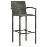 thumbnail of vidaXL 5-tlg. Gartenbar-Set Poly Rattan Grau