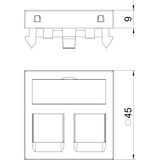 thumbnail of OBO Bettermann Datentechnikträger DTG-02C SWGR1 6119282