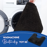 thumbnail of HGMD Toiletmat antislip - Zwart - 50x50 cm - Wc mat - Douchemat – Badmat Badkamer – Vloermat – Badmat set wc mat – Badmat set antislip -