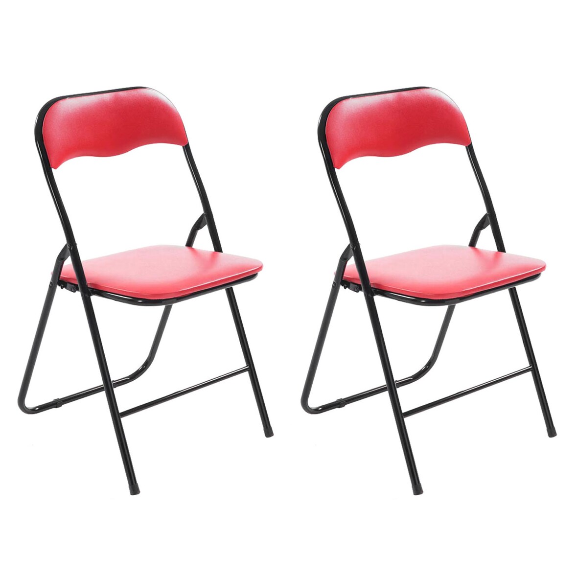 2er Set Klappstuhl Felix rot/schwarz