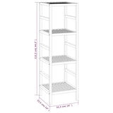 thumbnail of vidaXL Badregal 35,5x35,5x112,5 cm Massivholz Nussbaum