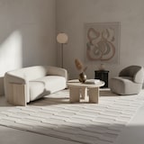 thumbnail of Teppich Outdoor 3D-Effekt Wetterfest Waschbar Strapazierfähig Balkon Terrasse Küche OEKO-TEX Creme 200x290 cm – ORTLER von Kadima Design