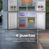 thumbnail of EVVO Frigorífico 4 puertas F100 Glass, Inverter, Total No Frost, 321l + 169l, Dispensador de agua