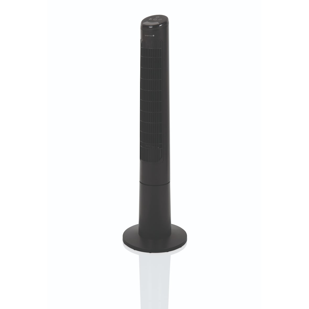 Tarrington House Ventilateur tour TF1023, plastique, Ø 30 x 102 cm, 45 W, oscillation 80°, 3 vitesses, avec télécommande, noir
