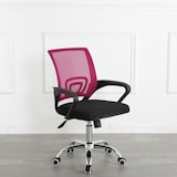 thumbnail of Sillas de oficina con asiento textil color Negro y Rosa. Modelo Martina