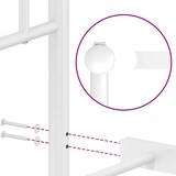 thumbnail of vidaXL Bedframe met hoofd- en voeteneinde metaal wit 80x200 cm