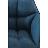 thumbnail of Barhocker Damaso Stoffbezug blau/schwarz