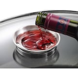 thumbnail of Kopf Bräter Santorin (Aluguss, 3,8 Liter, inkl. Glasdeckel mit Aromaknopf, Induktion) schwarz