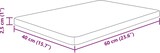 thumbnail of vidaXL Waschtischplatte Hellbraun 60x40x2,5 cm Massivholz Behandelt