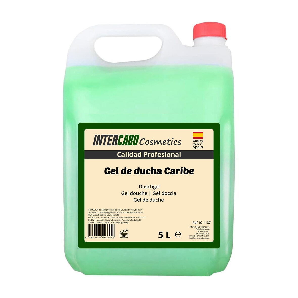 Intercabo Cosmetics Duschgel Karibik mit Granatapfel - 5L Kanister