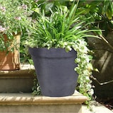 thumbnail of Blumentopf Classic 40x33cm Anthrazit Übertopf Pflanzengefäß Kübel Garten Behälter Anthrazit 40