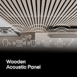 thumbnail of 4 x pannelli decorativi da parete in legno effetto dorato 120x60cm Tabb-GO-PFA12060GO