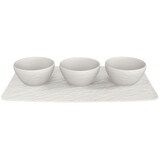 thumbnail of Villeroy & Boch Manufacture Rock blanc Set Dipschälchen 4tlg. 28x17cm
