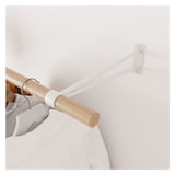 thumbnail of Penderie murale bois et métal blanc YSIA