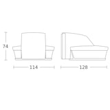 thumbnail of Bewegungsmelder sensIQ S anthrazit, Passiv Infrarot, 2 m optimale Montagehöhe, 300 ° Erfassungswinkel, IP54