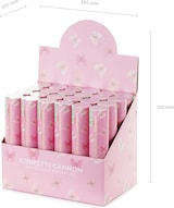 thumbnail of Konfettikanone mit Schmetterlingen 20cm Konfetti Kanone Party Popper Geburtstag Hochzeit Konfettiregen Shooter Konfettibombe Rosa