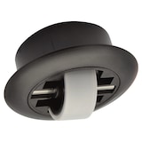 thumbnail of WAGNER Soft-Bockrolle ROLLER-MINI - Ø 27 mm, hart, Gehäuse schwarz Ø 55/40 x 17/14 mm, Tragkraft 50 kg - 01707201