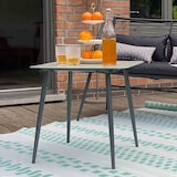 thumbnail of Großer Garten-Couchtisch aus grauem Stahl