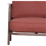 thumbnail of METRO PROFESSIONAL Outdoor Sofa Lounge-Set 3-tlg., Stahl/Polyester, 2 Sessel, 1 Tisch, terrakotta/braun