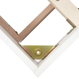 thumbnail of Merax Holzbett Schwebebett 180x200 Doppelbett mit Kopfteil & Lattenrost für Schlafzimmer Beige & Weiß