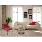 thumbnail of Couchtisch Wohnzimmer-Tisch rund  ø 55 cm  Beistelltisch Metall Gestell Tischplatte Holz massiv : tabacco